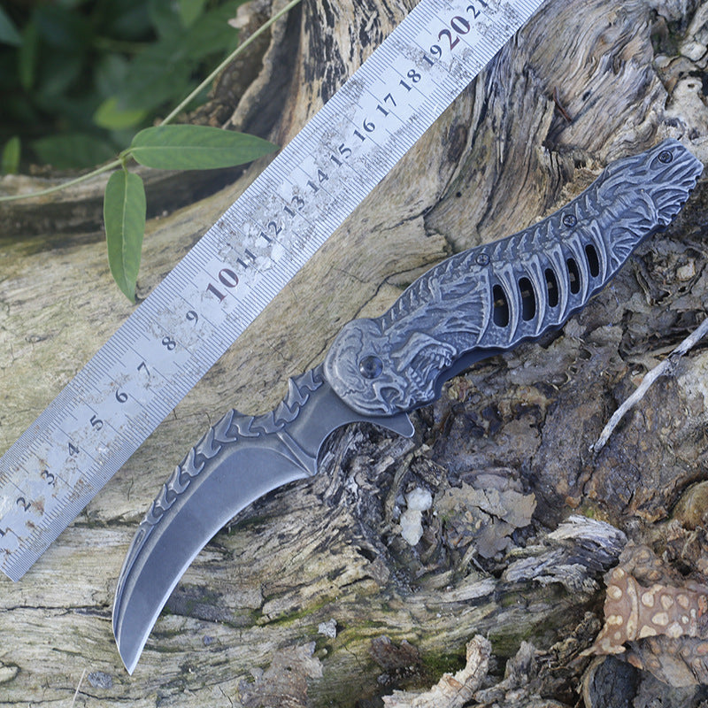 Embossed Folding Outdoor Pocket Tool with Stone Washing Surface