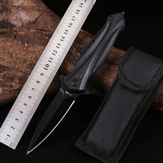 Utensile pieghevole da esterno con manico in plastica