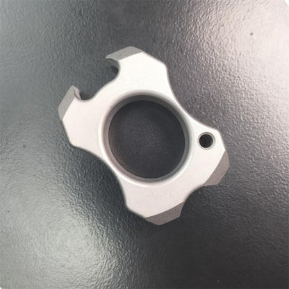 Mini Multifunktionaler Flaschenöffner aus Stahl (EDC-Tool)