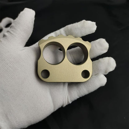 Mini Teschio in Alluminio Ispessito a Due Fori, Strumento EDC Portatile