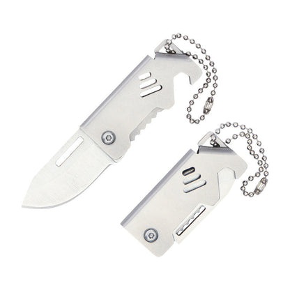 Mini Apribottiglie da Portachiavi Pieghevole Strumento EDC