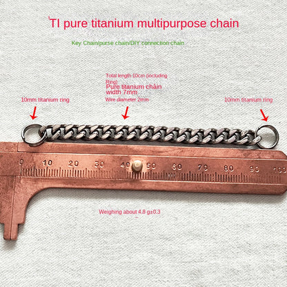 304 Steel Toothpick Titanium Chain Portable EDC Tool