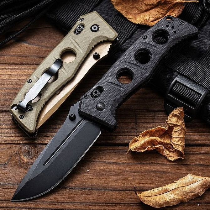 BM275SFE-2 G10 D2 Steel Titanium Coated Outdoor Folding Tool