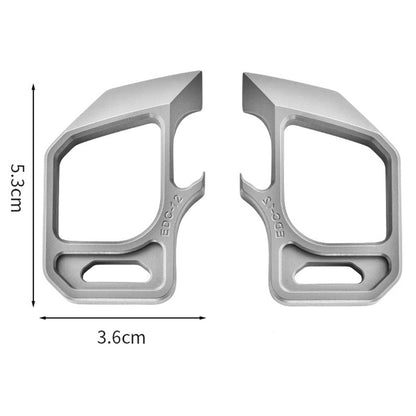 Multifunktionaler Anhänger Flaschenöffner aus Titan Outdoor-Tool