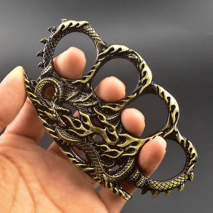 Vintage Dragon‑Carved Zinc Alloy EDC Hobby Collectible Ornament