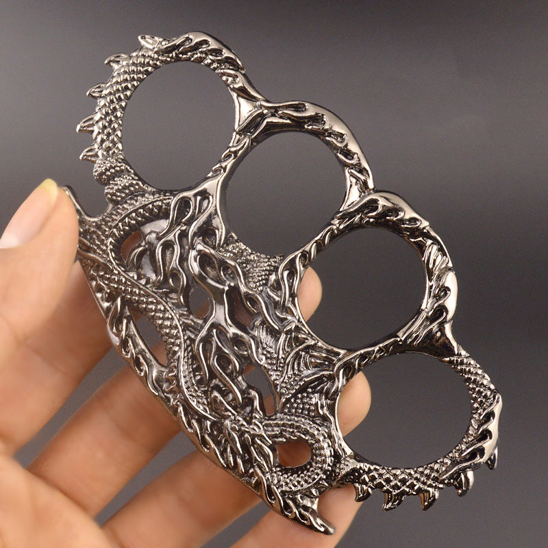 Vintage Dragon‑Carved Zinc Alloy EDC Hobby Collectible Ornament