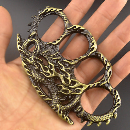 Vintage Dragon‑Carved Zinc Alloy EDC Hobby Collectible Ornament