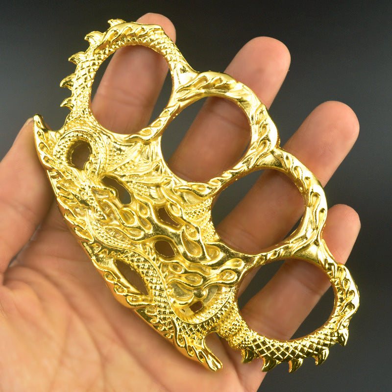 Vintage Dragon‑Carved Zinc Alloy EDC Hobby Collectible Ornament