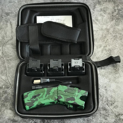 Schwarz-grünes tragbares Outdoor-Werkzeugset
