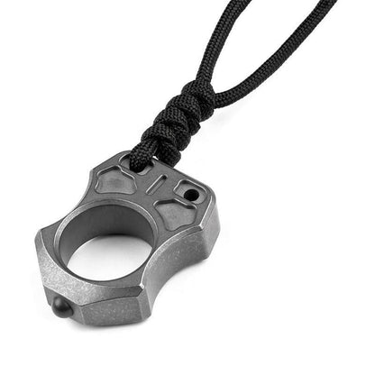 Handmade Titanium Portable Single Hole Creative EDC Outdoor Keyaccessoryr Backpack Tool