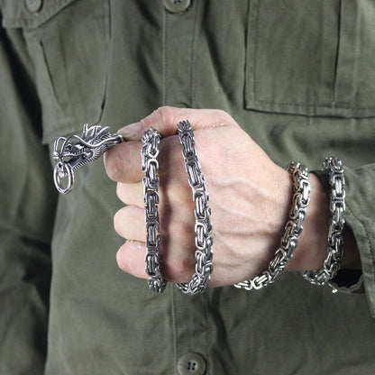 Adjustable and Removable Wrist Dragon Head Titanium accessoryr Decoration