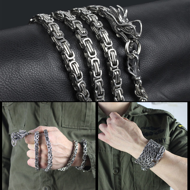 Adjustable and Removable Wrist Dragon Head Titanium accessoryr Decoration
