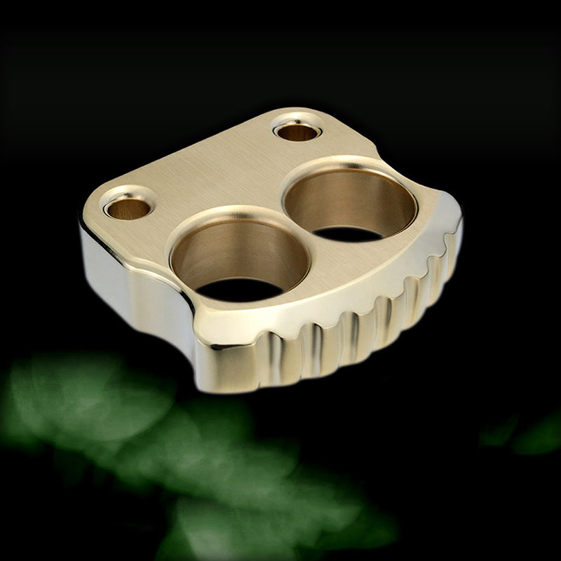 Mini Messing EDC-Werkzeug mit zwei Löchern, tragbar für Outdoor-Aktivitäten, leicht zu transportieren