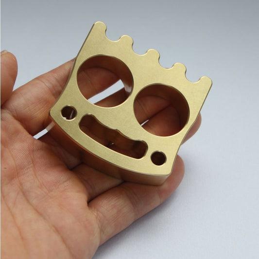 Mini apribottiglie in metallo Smiley Face utensile EDC