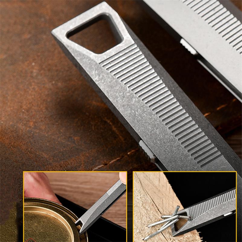 Push Slide Pen Titanium Crowbar Comfortable To Use