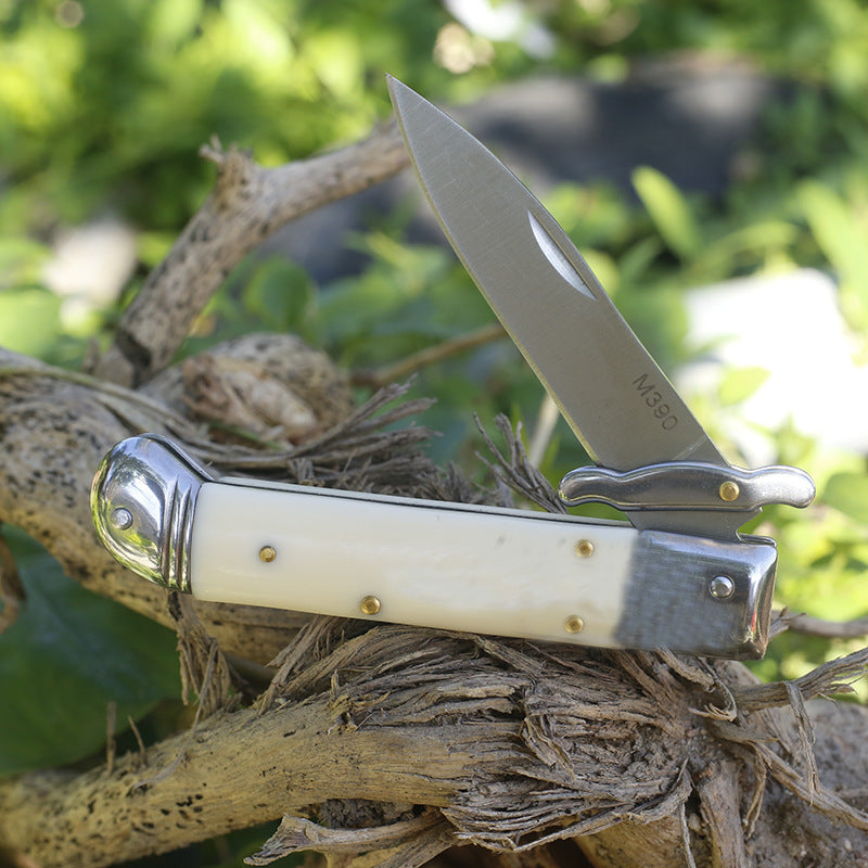 Beef Bone Handle Folding Portable Outdoor Tool