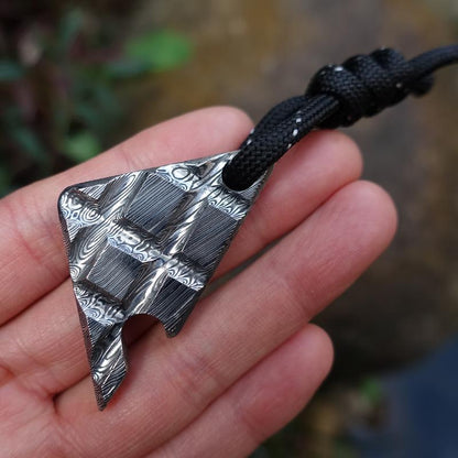 Apribottiglie con motivo Damasco Portachiavi Mini strumento EDC per zaino