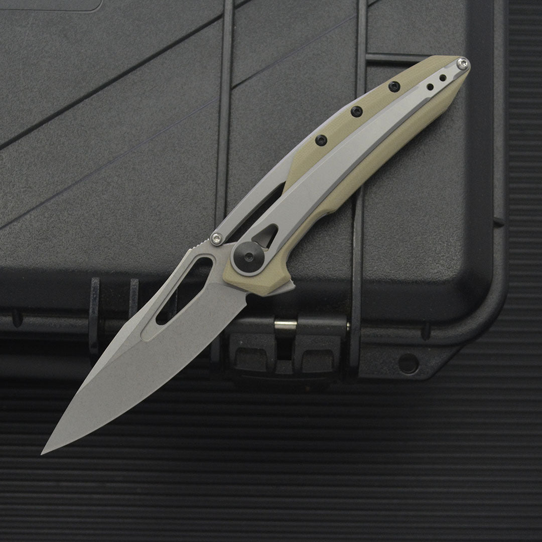 ZT099 8Cr13MoV G10‑Steel Hybrid Outdoor Folding EDC Tool