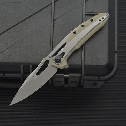 ZT099 8Cr13MoV G10‑Steel Hybrid Outdoor Folding EDC Tool