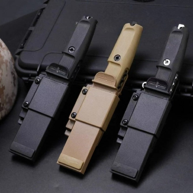 Small N690 DLC Tiger‑Stripe Tricolor Outdoor EDC Utility Tool