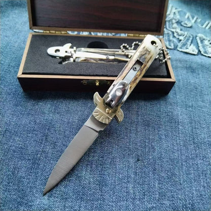 Small Deer Antler Handle D2 Outdoor Portable Tool
