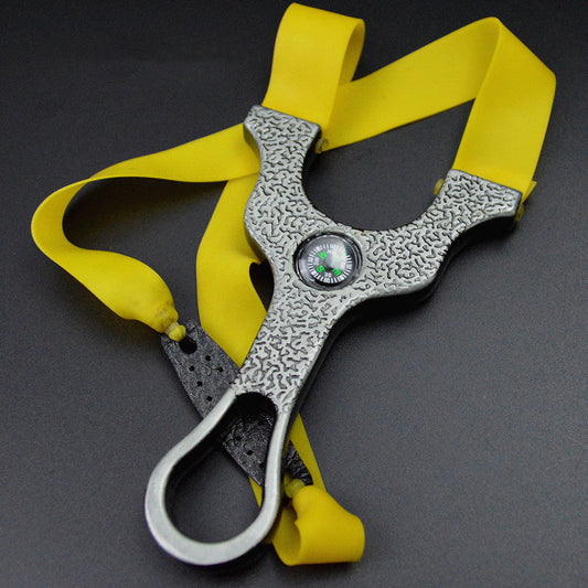 Outdoor-Tool mit Kompass Flaches Leder Edelstahl