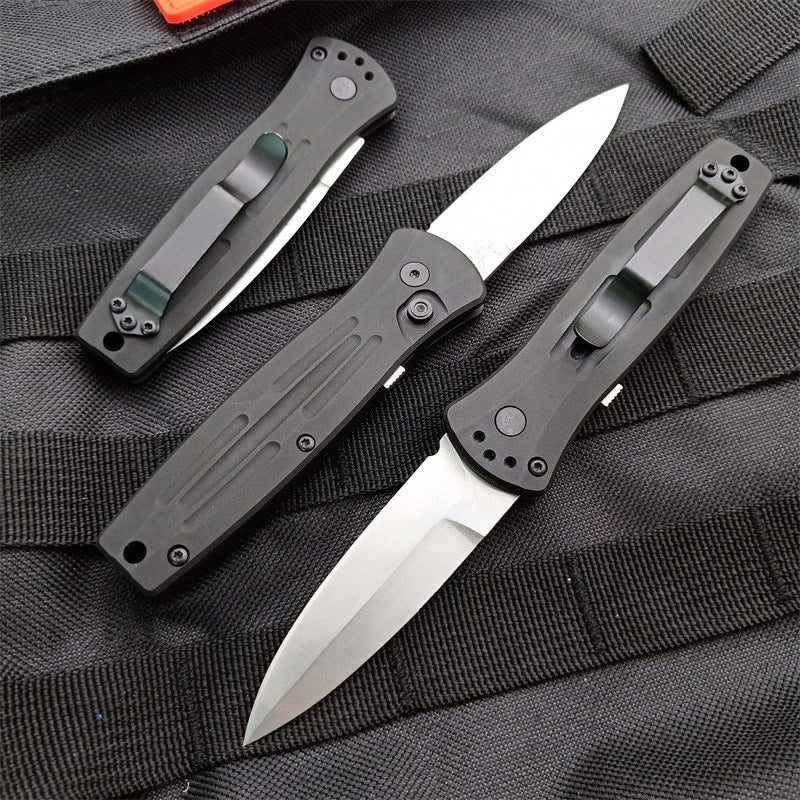 BM3551 Utensile Pieghevole da Esterno in Acciaio 154CM Stonewashed Nero