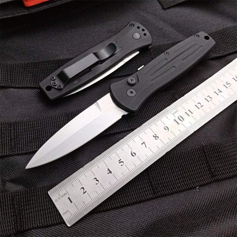 BM3551 Utensile Pieghevole da Esterno in Acciaio 154CM Stonewashed Nero