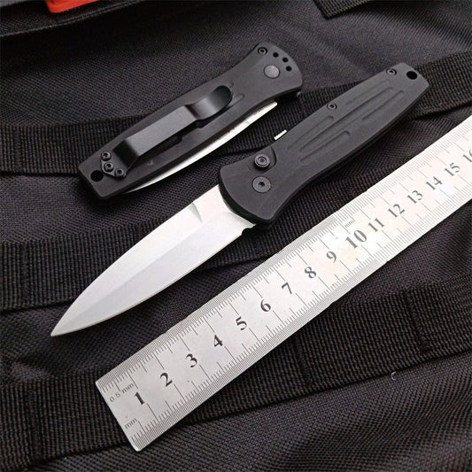 BM3551 Utensile Pieghevole da Esterno in Acciaio 154CM Stonewashed Nero