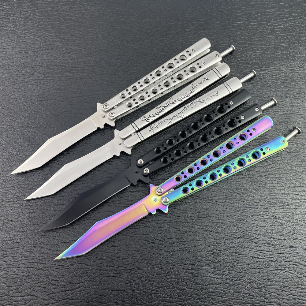 Tragbares Outdoor-Klappwerkzeug aus Edelstahl mit stumpfer Klinge