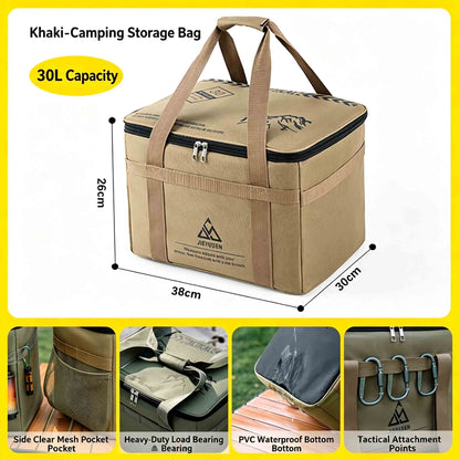 Camping Storage Bag, Large Capacity Cookware Organizer Bag