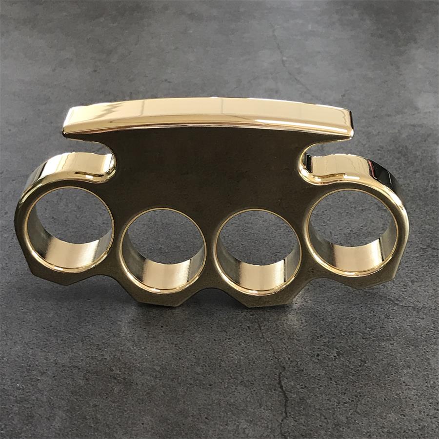 Utensile da esterno con foro grande in ottone classico lucidato a specchio