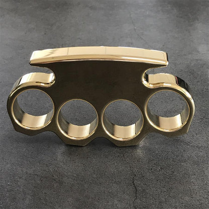 Utensile da esterno con foro grande in ottone classico lucidato a specchio