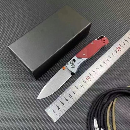 BM535‑09 Red Aviation‑Aluminum & G10 Outdoor Folding EDC Utility Tool