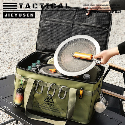 Camping Storage Bag, Large Capacity Cookware Organizer Bag
