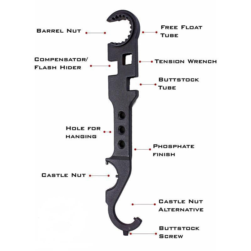 8‑in‑1 Heavy‑Duty Multi‑Purpose Combination Steel Wrench