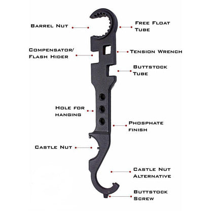 8‑in‑1 Heavy‑Duty Multi‑Purpose Combination Steel Wrench