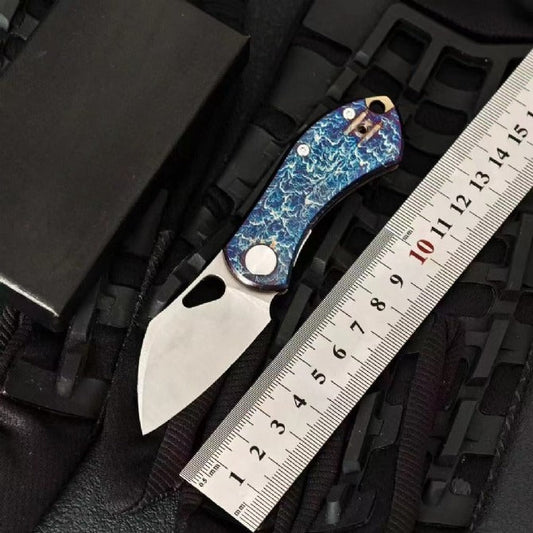 Taschenwerkzeug mit Blitzmuster aus Titanlegierung für den Außenbereich