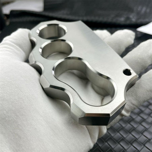 Large Hole Irregular 304 Steel Outdoor Thickening EDC Tool
