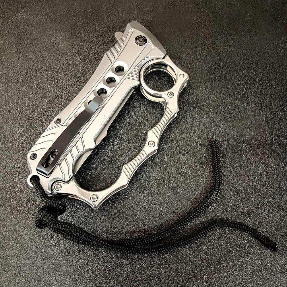 Foldable Aluminum‑Handle 2‑in‑1 Collectible EDC Ornament