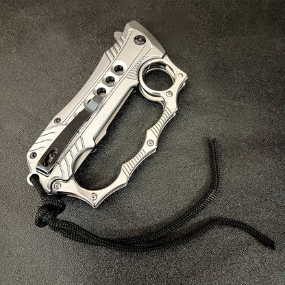 Foldable Aluminum‑Handle 2‑in‑1 Collectible EDC Ornament