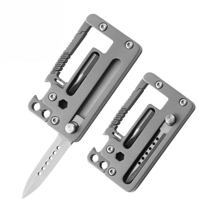 Multifunktionaler Titan-Taschenflaschenöffner für Wanderer
