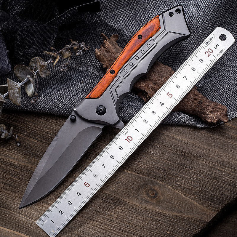 Outdoor Klappbares 59 HRC Säure-Holz Taschen-EDC-Werkzeug