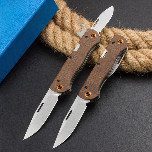 BM317 Tragbares braunes Leinen Multifunktions-Outdoor-Werkzeug