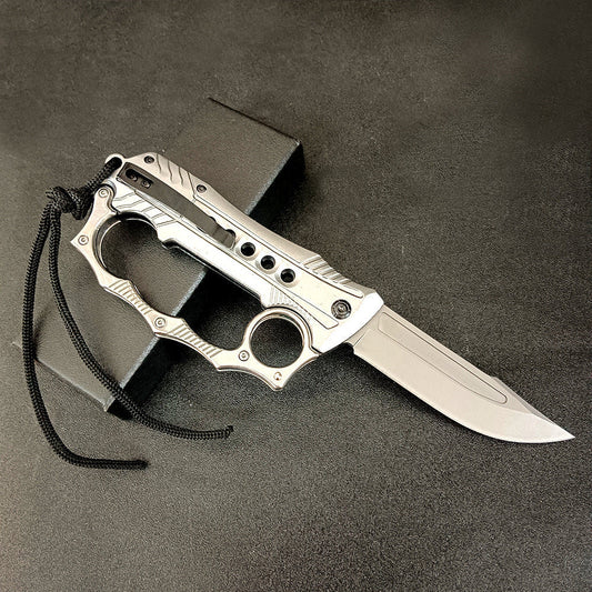 Utensile pieghevole portatile da esterno EDC due in uno