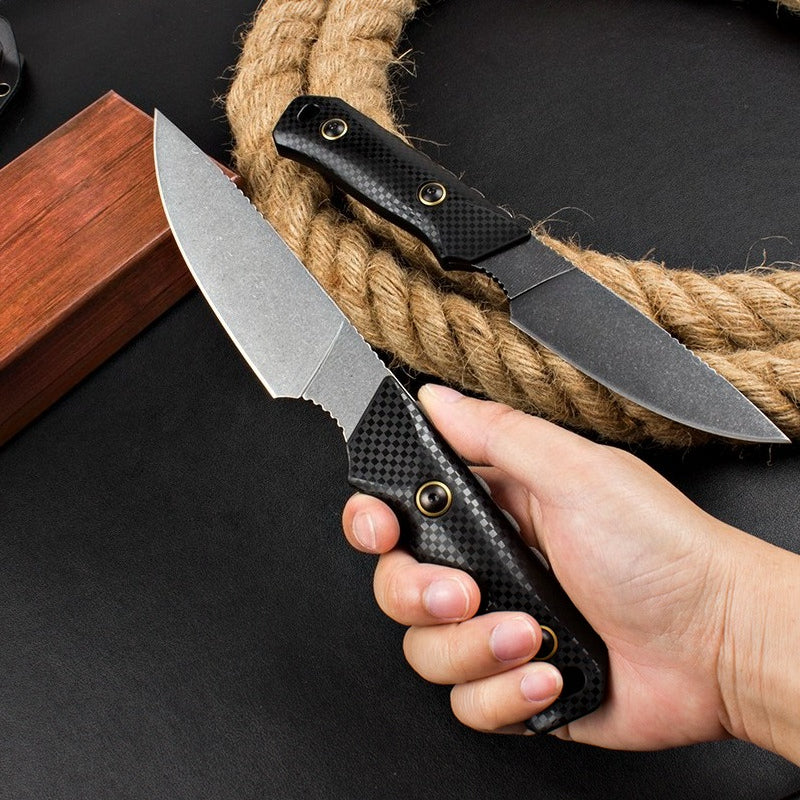 BM15600 Nylon-Fiberglasgriff Stonewashed D2 Stahl Outdoor EDC Werkzeug