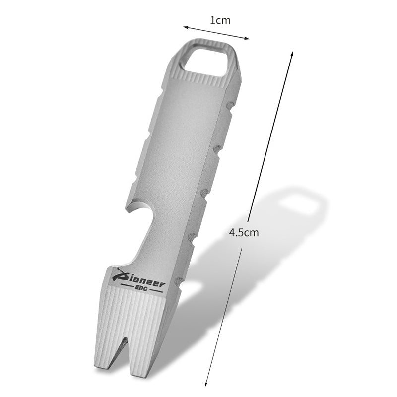 Mini-Flaschenöffner aus Titan, EDC-Tool, Schlüsselanhänger, Rucksack, leicht zu tragen