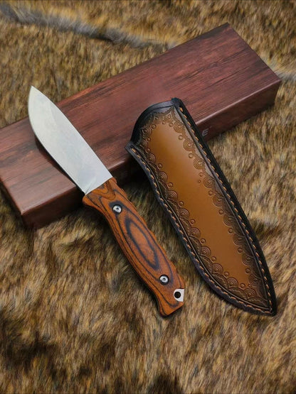 BM15002 Outdoor-Werkzeug mit rotem Holzgriff und N690-Stahlklinge