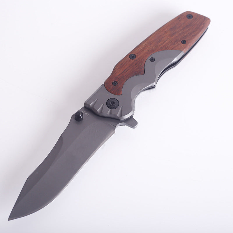 Multifunktionales Outdoor-Klappwerkzeug mit G10 Holzgriff