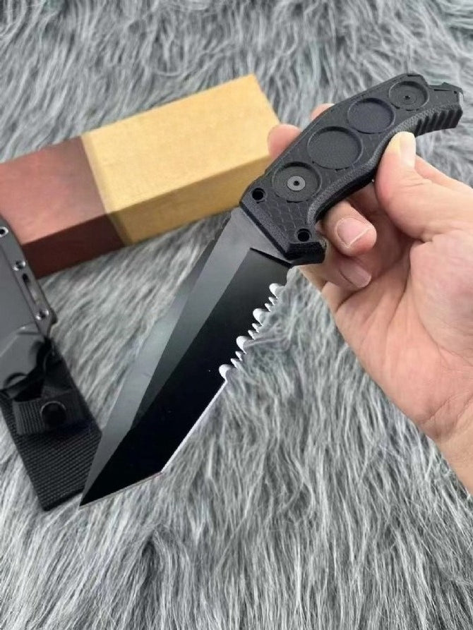 KA-5557 58-60HRC Outdoor-Werkzeug mit teilweiser Wellenschliffklinge
